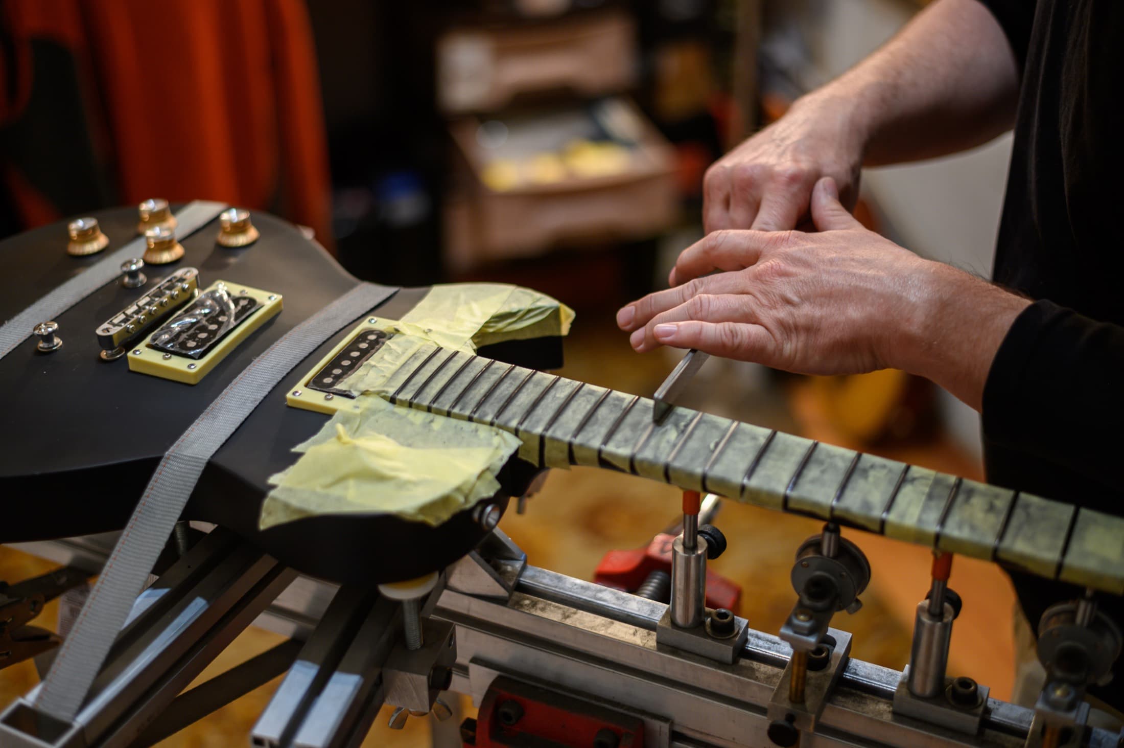 Electric setup on the bench